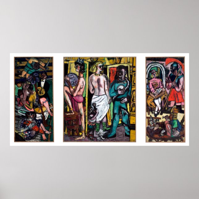 Póster Max Beckmann - Die Akrobaten (Frente)