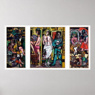 Póster Max Beckmann - Die Akrobaten