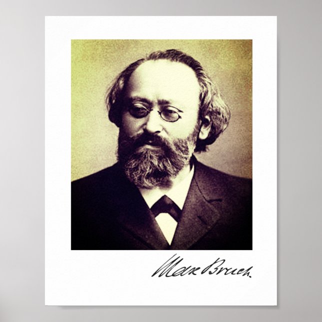 Póster Max Bruch - signature Poster (Frente)