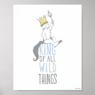 Póster Max El rey de todas las cosas salvajes - Azul