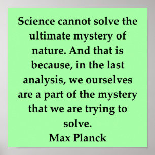 Póster max plank quote