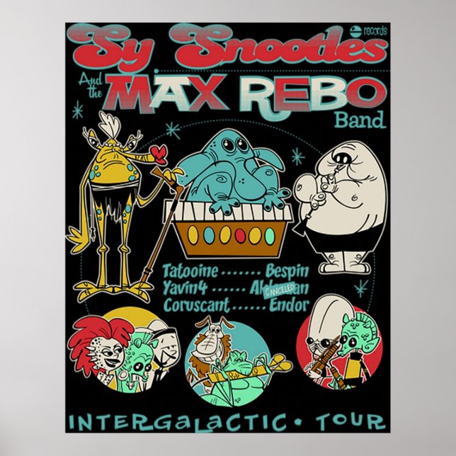 Póster Max Rebo Band TShirt (Frente)