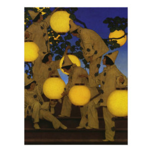 Póster Maxfield Parrish Los portadores de linternas 1908 