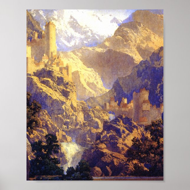 Póster Maxfield Parrish Romance 1922 (Frente)