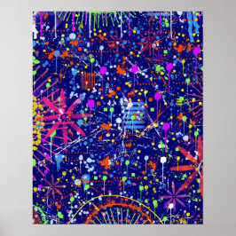 Póster Maximalismo abstracto: rueda de la fortuna por la 