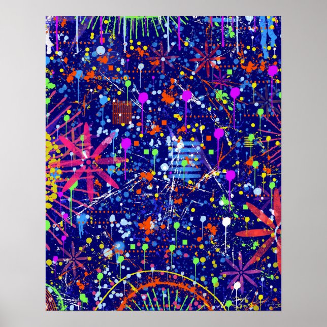 Póster Maximalismo abstracto: rueda de la fortuna por la  (Frente)