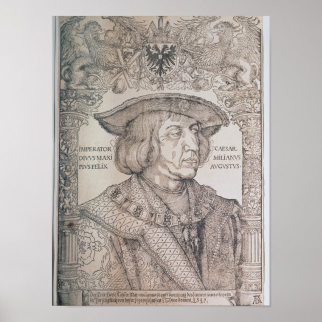 Póster Maximilian I, Emperor of Germany , 1518 (Frente)
