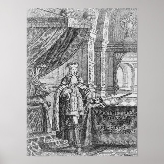 Póster Maximilian II Emanuel , Elector of Bavaria (Frente)