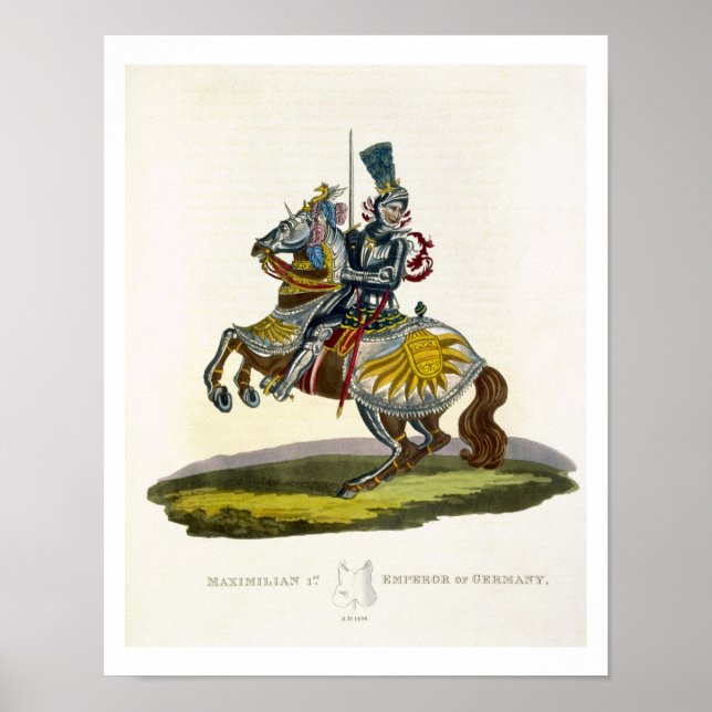Póster Maximiliano I, Rey de Alemania y Santo Imperio Rom (Frente)