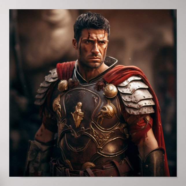 Póster Máximo como Poster del gladiador Retiarius - Gene  (Frente)