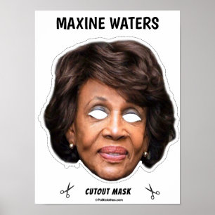 Póster MAXINE WATERS Halloween Mask