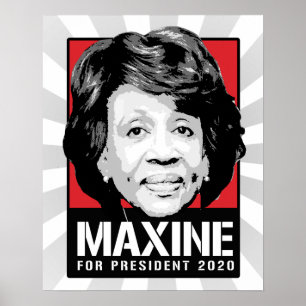 Póster Maxine Waters para el presidente 2020 -