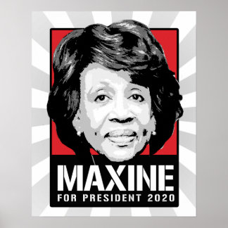 Póster Maxine Waters para el presidente 2020 -