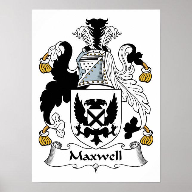 Póster Maxwell Family Crest (Frente)