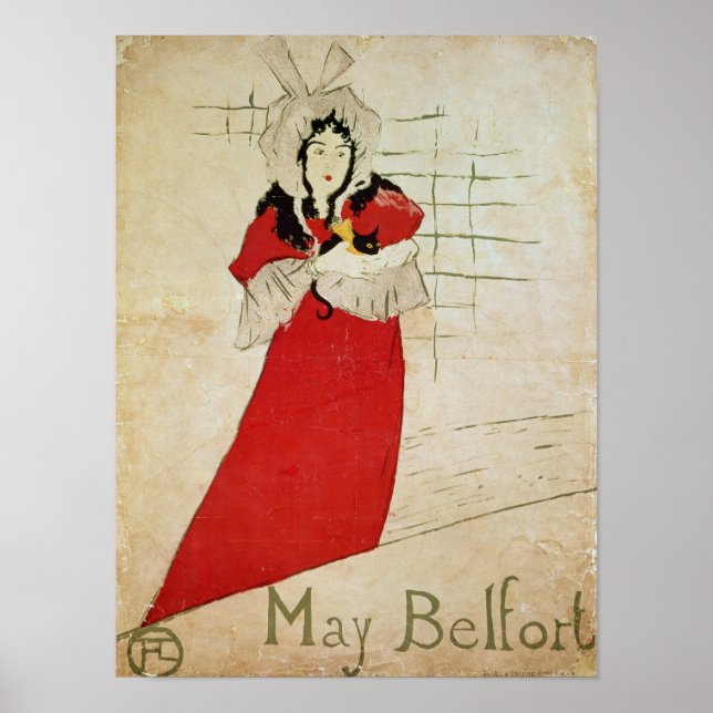 Póster May Belfort, Francia, 1895 (Frente)