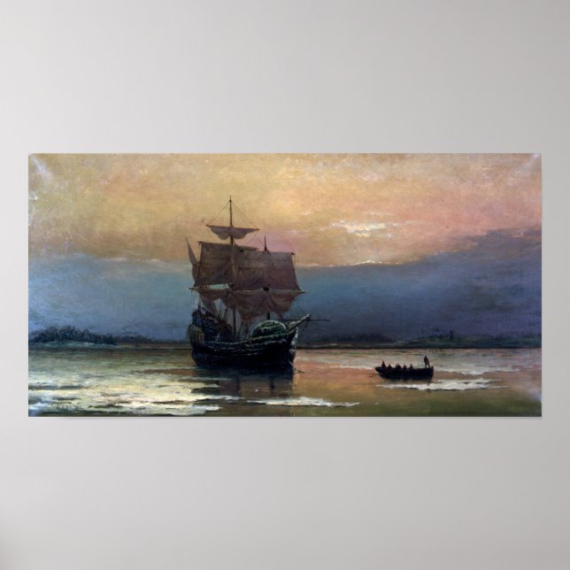 Póster Mayflower en Plymouth (Frente)