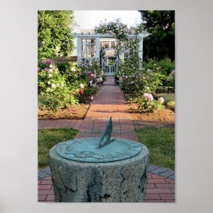 Póster Mayflower Society House jardín trasero