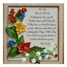 Mayo Florecen Hawthorn y Lily del Valle