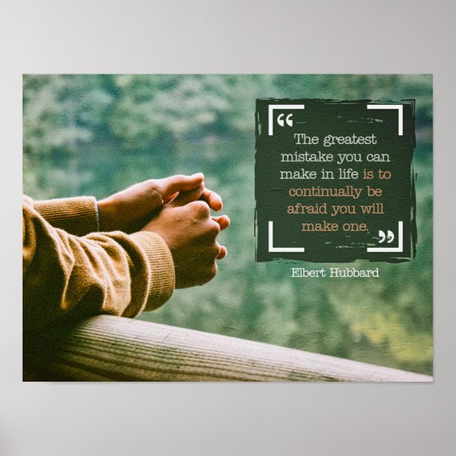 Póster Mayor Error En La Vida (Frente)