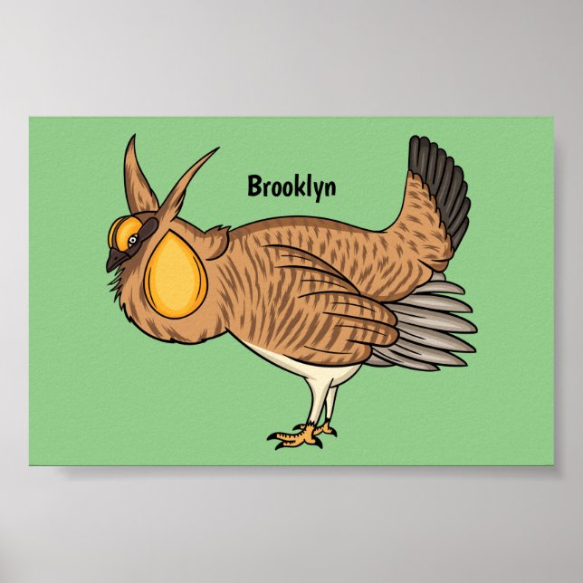 Póster Mayor ilustracion de personalizado de pollo de pra (Frente)