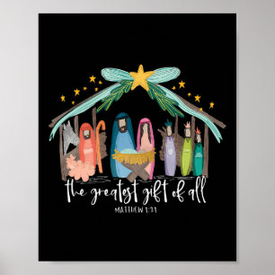 Póster Mayor Regalo De Todos Los Jesús Navidades Hombres