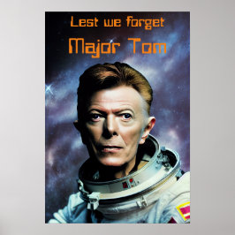 Póster Mayor Tom Bowie Starman Poster