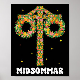 Póster Maypole Midsommar Suecia del solsticio de verano