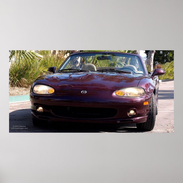 PÓSTER MAZDA MIATA POSTER DE EDICIÓN ESPECIAL (Frente)