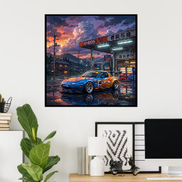 Póster Mazda MX-5 Miata Touring Car