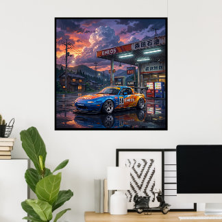 Póster Mazda MX-5 Miata Touring Car
