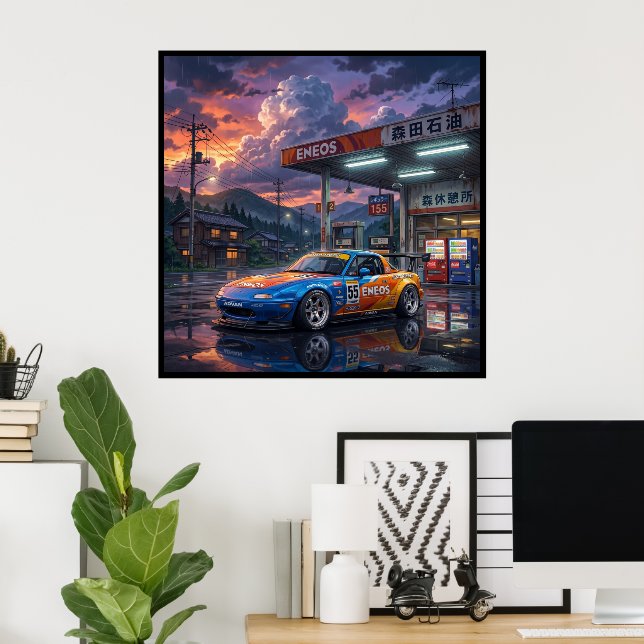 Póster Mazda MX-5 Miata Touring Car (Oficina en casa)
