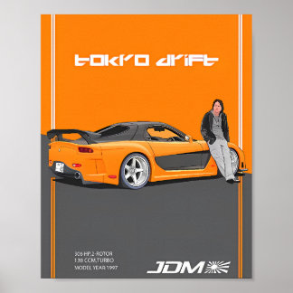 Póster Mazda RX-7 FD3S 2-Rotor Especificaciones