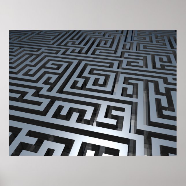 Póster Maze metalizado (Frente)