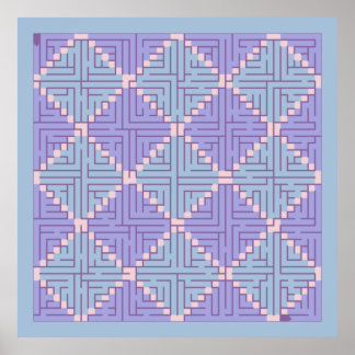 Póster Maze Patchwork