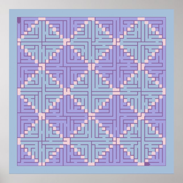 Póster Maze Patchwork (Frente)