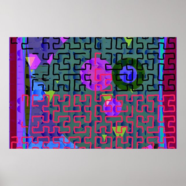 Póster Maze rojo (Frente)