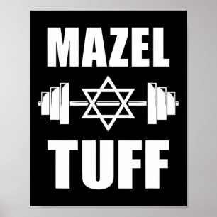 Póster Mazel Tuff Funny Jewish Workout