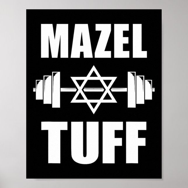 Póster Mazel Tuff Funny Jewish Workout (Frente)