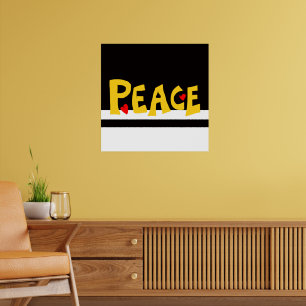 Póster MAZIPOODLES Paz Amarillo