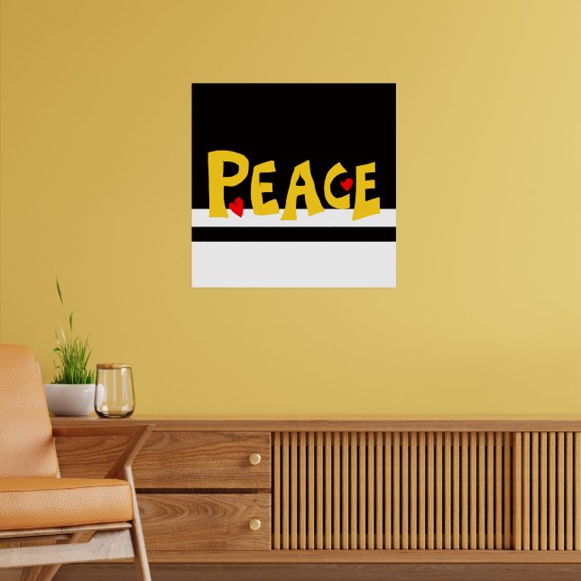 Póster MAZIPOODLES Paz Amarillo (Salón 2)