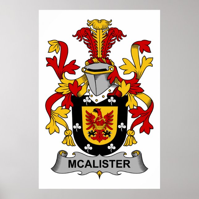 Póster McAlister Family Crest (Frente)