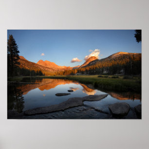 Póster McClure Meadow Sunset Alpenglow - John Muir Trail