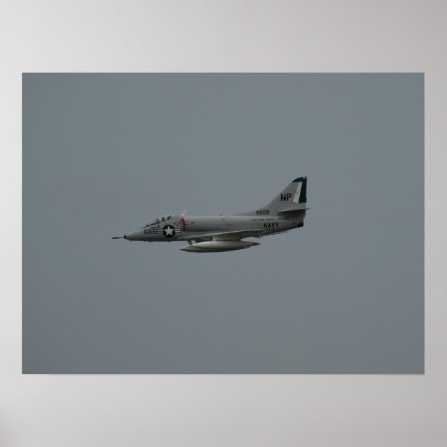 Póster McDonnell Douglas A-4 Skyhawk. (Frente)