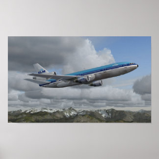 Póster McDonnell Douglas DC-10 KLM Royal Dutch Airlines