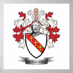 Póster McFadden Family Crest Coat of Arms