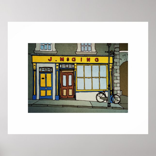 Póster McGing's Bar, Westport, Irlanda (Frente)