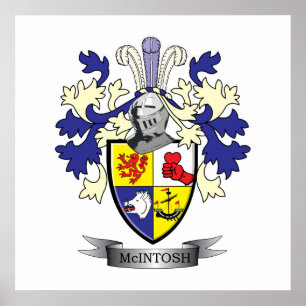 Póster McIntosh Familia Crest Coat of Arms