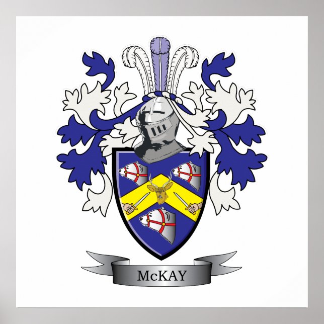 Póster McKay Family Crest Coat of Arms (Frente)