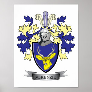 Póster McKenzie Family Crest Coat of Arms