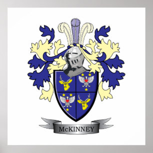 Póster McKinney Family Crest Coat of Arms
